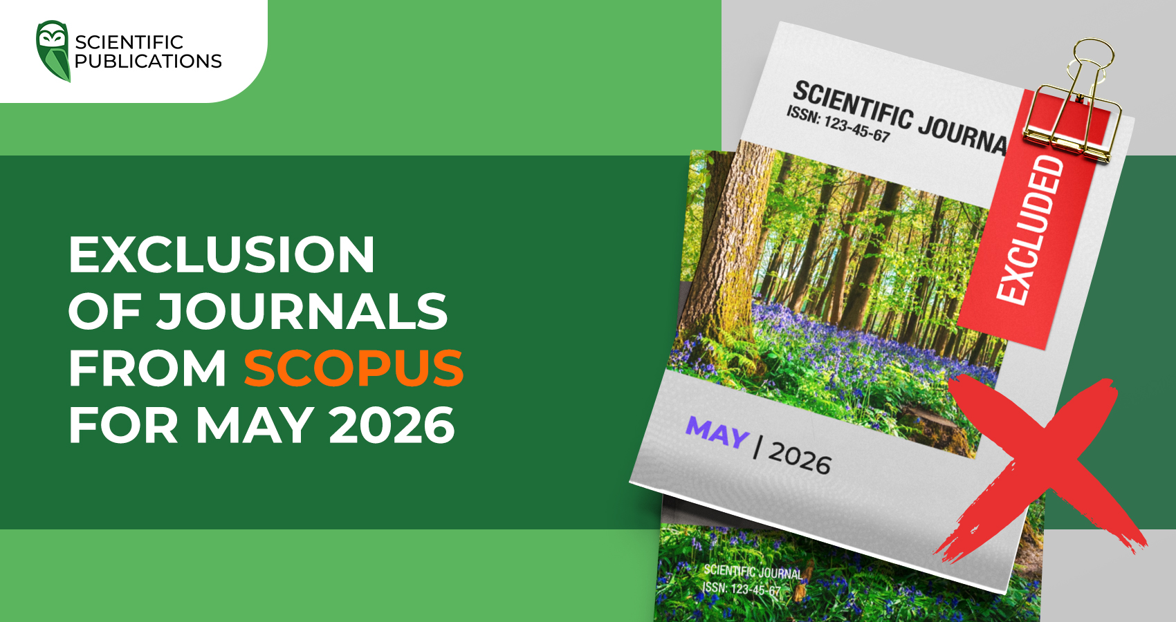 Exclusion of journals from Scopus for May 2026