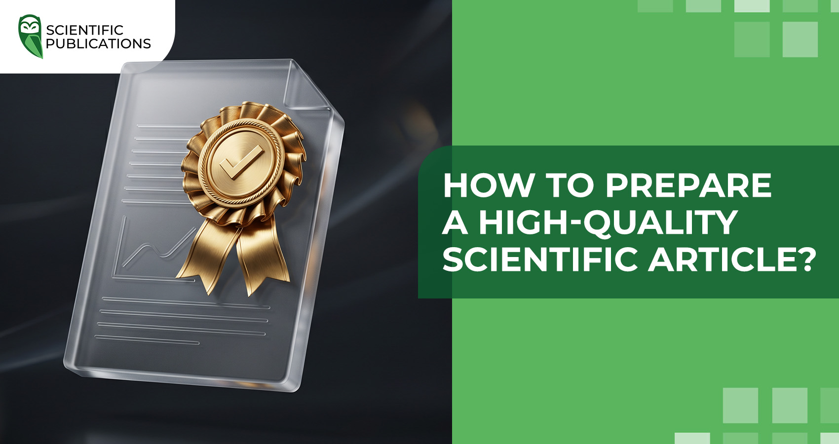 How to prepare a high-quality scientific article?